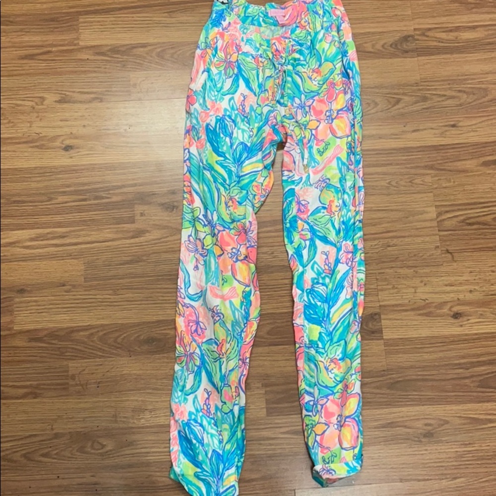Lilly Pulitzer linen ankle pants